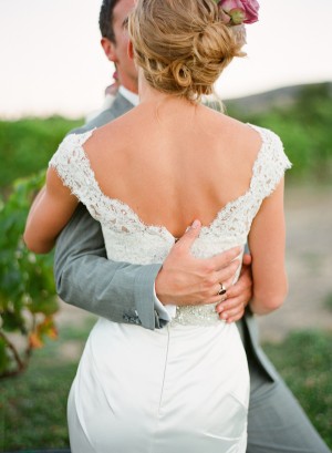Lace Backless Wedding Dress