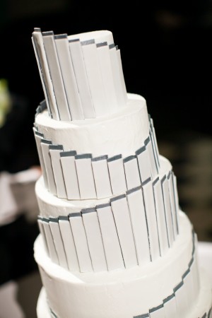 Modern Five Tier Round Wedding Cake