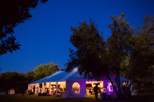Outdoor Reception Tent With Lights