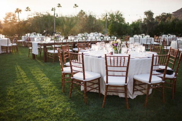 Outdoor Wedding Reception In Arizona