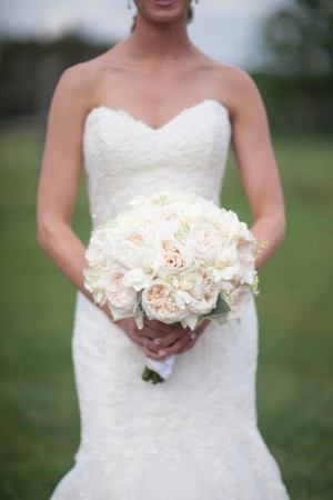 Pale Peach Rose Bridal Bouquet