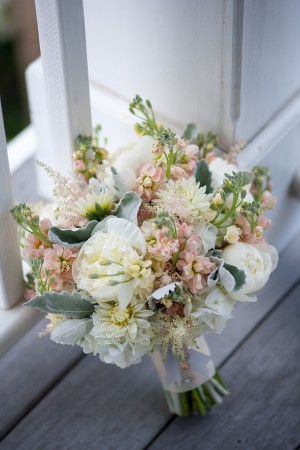 Pale Pink White and Green Bouquet
