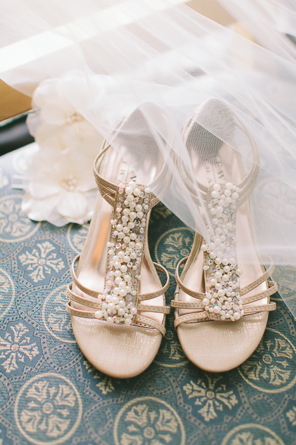 Pearl Encrusted Bridal Shoes