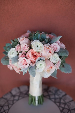Pink Blush and Cream Rose Bouquet