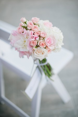Pink Bouquet Ceremony Chair Marker