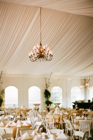 Reception Tent With Chandelier
