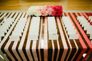 Ribbon Runners on Table With Place Cards 1