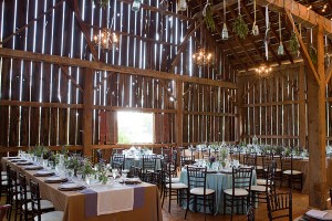 Rustic Barn Reception Tables