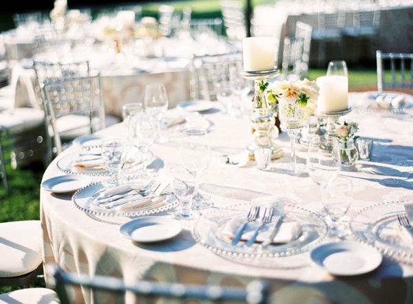 Soft Pink Table Linens