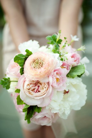 Soft Pink and White Bridesmaid Bouquet