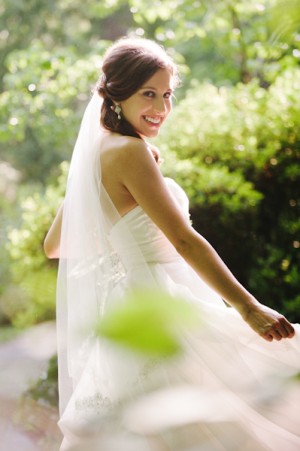 Strapless Ivory Wedding Gown With Full Skirt 2