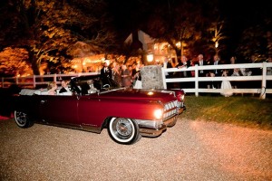 Vintage Convertible Wedding Getaway Car
