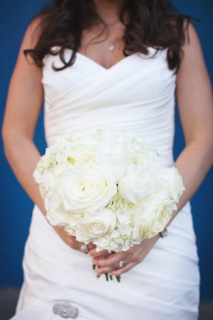 White Hydrangea and Rose Bouquet 2