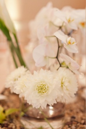 White Orchid Table Decor