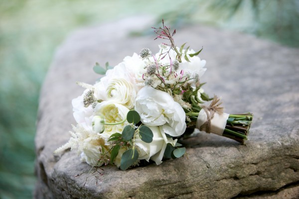 White Peony and Ranunculus Bridal Bouquet