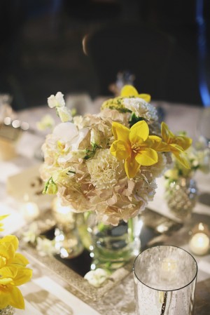 White and Yellow Floral Centerpiece