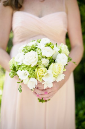 White and Yellow Rose With Greenery Bouquet