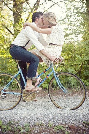 Bicycle Engagement Session by Jennie Andrews Photography 1