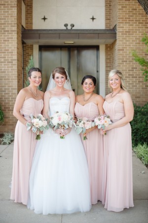 Blush Pink Bridesmaids Dresses