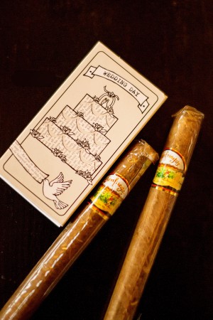 Cigars With Wedding Matches