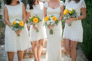 Cream Colored Bridesmaids Dresses 2