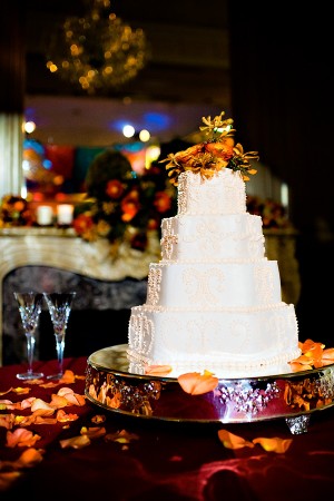 Elegant Fall Wedding Cake