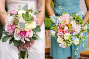 Garden Inspired Wedding Bouquets