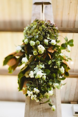 Greenery and White Berry Floral Arrangement