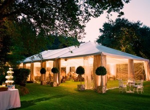 Outdoor Tent Wedding Reception