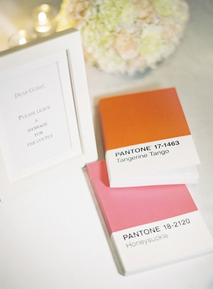 Pantone Wedding Guest Books