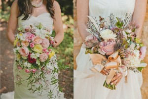 Peach Wedding Bouquets