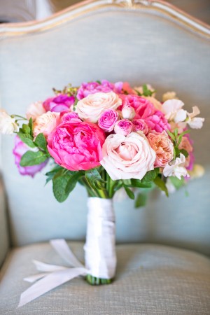 Pink Peony and Rose Bouquet