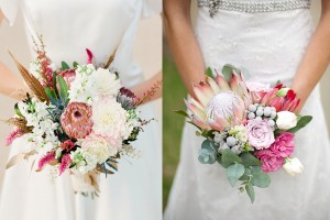 Pretty Protea Wedding Bouquets