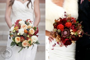 Red Winter Wedding Bouquet