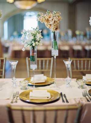 Tall Pink And White Wedding Centerpieces 2