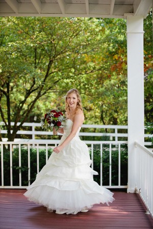 Tiered Ruffle Wedding Bridal Gown