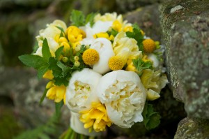 Yellow White and Green Spring Bouquet