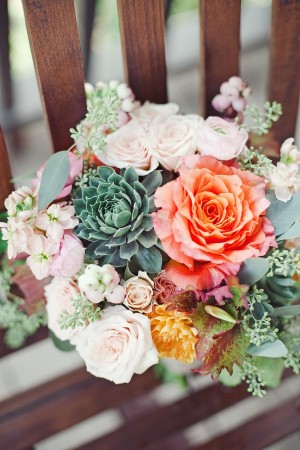 Berry Succulent and Rose Bouquet 1