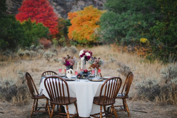 Fall Tablescape in the Woods