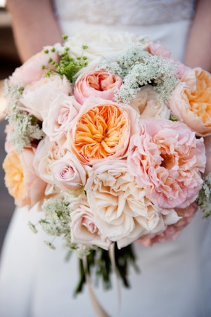 Gorgeous Pink Rose Wedding Bouquet