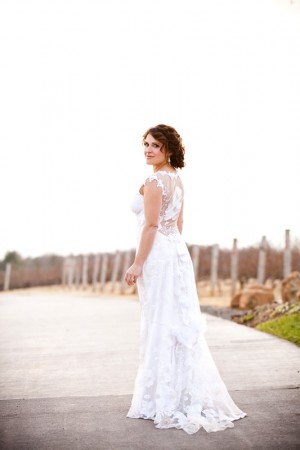 Lace Wedding Gown With Cap Sleeves2