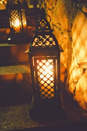 Lanterns on Stone Steps
