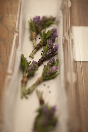 Lavender Bunches on Tray