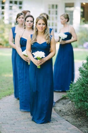 Long Blue Bridesmaids Dresses