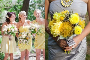 Modern Yellow Wedding Bouquets
