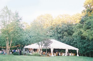 White Tent Wedding Reception