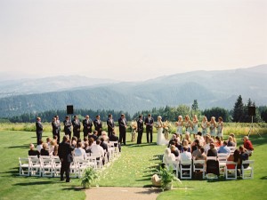 Outdoor Vineyard Wedding Ceremony