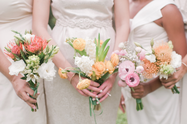 Peach Pink Coral Sorbet Inspired Wedding Florals