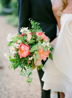 Pink White and Green Bouquet