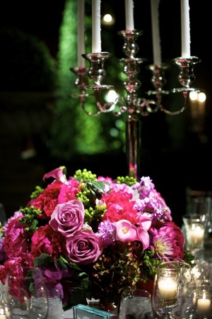 Pink and Purple Arrangement With Green Berries 2